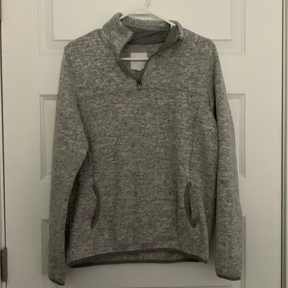 Gray Quarter Zip Sweatshirt
